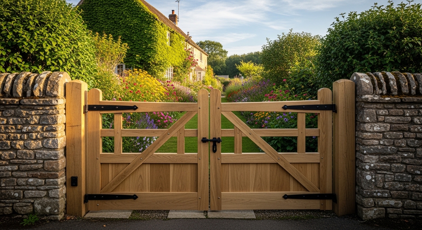 Wooden Driveway Gates